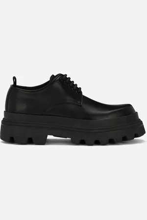 Dolce & Gabbana Brushed Calfskin Derby Shoes - Man Lace-ups Leather 40