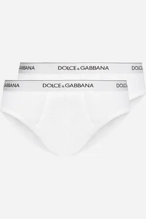 Dolce & Gabbana Stretch Cotton Mid-rise Briefs Two Pack - Man Underwear And Loungewear Cotton 3