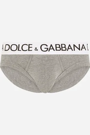 Dolce & Gabbana Mid-rise Briefs In Two-way Stretch Cotton - Man Underwear And Loungewear Gray Cotton 3