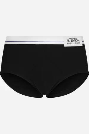 Dolce & Gabbana Fine-rib Cotton Brando Briefs With Re-edition Label - Man Underwear And Loungewear Cotton 3