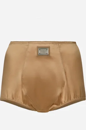 Dolce & Gabbana Satin High-waisted Panties With Tag - Woman Underwear Silk 1