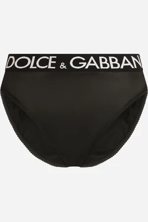Dolce & Gabbana High-waisted Satin Briefs With Branded Elastic - Woman Underwear Satin 5