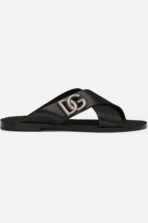 Dolce & Gabbana Calfskin Sandals - Man Sandals And Slides Leather 39