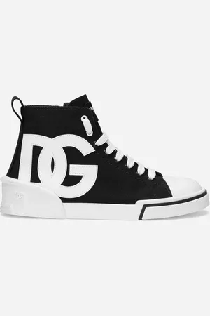 Dolce & Gabbana Canvas Portofino Space High-top Sneakers - Man Shoes (24-38) Multi-colored 27
