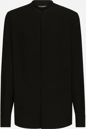 Dolce & Gabbana Mandarin Shirt With Shirt Front - Man Shirts 40