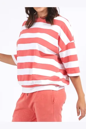 ELM MAZIE BLOCK STRIPE SWEAT