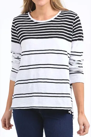 ELM LEXA STRIPE LONG SLEEVE TEE