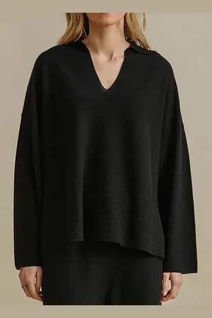 Talamaya GRACE COLLARED PULLOVER