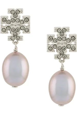 Tory Burch Kira pav?? pearl drop earrings