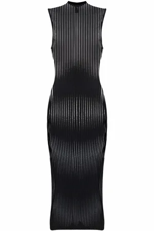 MAISON CLOSE Bande ?? Part striped midi dress