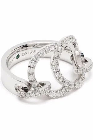 COURBET 18kt recycled white gold CELESTE pav?? laboratory-grown diamond set ring