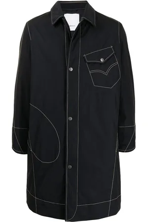 Ports V Logo-appliqu?? denim coat