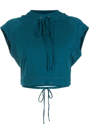 Gloria Coelho Cropped hooded top