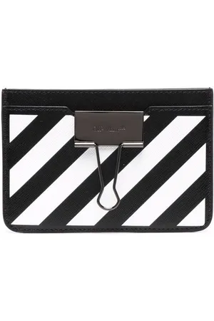 Off-White c/o Virgil Abloh Binder Clip Leather Card Holder in