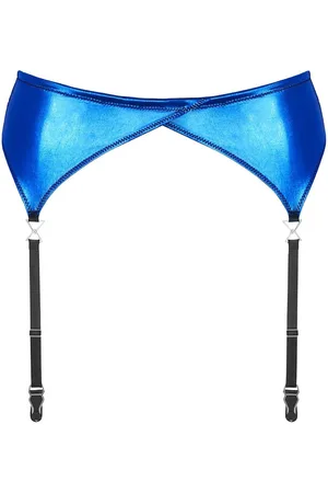 Ann Summers lingerie the everlasting waspie garter belt in blue