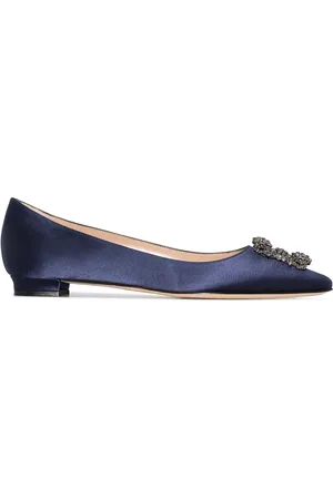 Manolo Blahnik Hangisi appliqué flat pumps