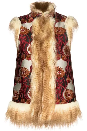 La DoubleJ Faux-fur trimmed gilet