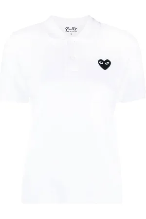 Comme des Garçons Appliqué-detail short-sleeve polo shirt