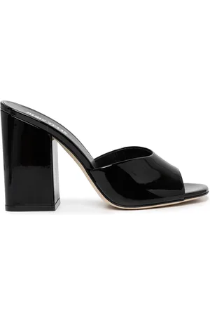 PARIS TEXAS 100mm patent-finish sandals