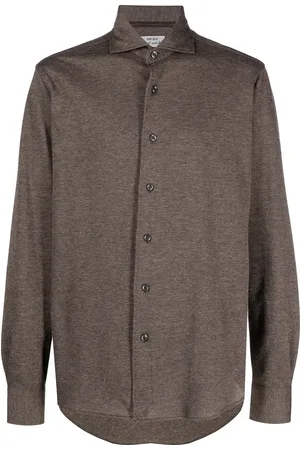 Orian Spread collar piqu?? shirt