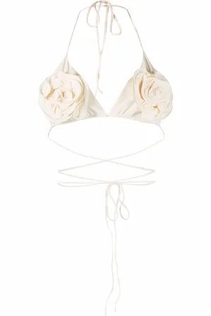 MAGDA BUTRYM Flower-appliqu?? bikini top