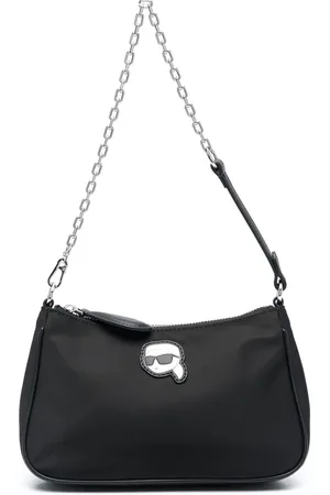 Karl Lagerfeld Ikon appliqu??-detail shoulder bag