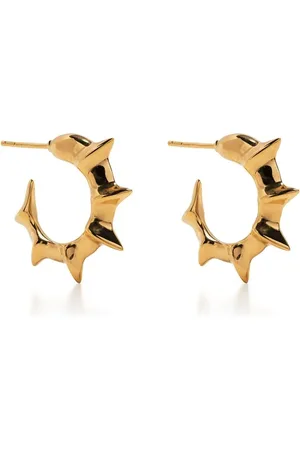 Khiry 18kt vermeil Tiny Bamboo hoop earrings