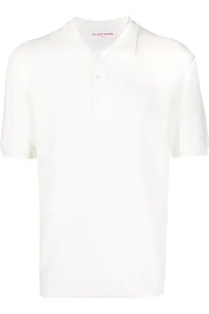 Orlebar Brown Piqu??-weave design polo shirt