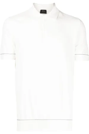 BRIONI Cotton piqué polo shirt