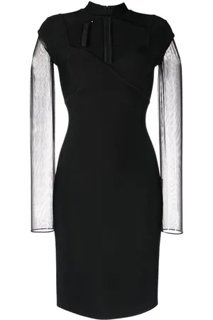 Herve L. Leroux peplum-waist Dress - Farfetch