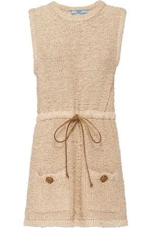 Prada Silk bouclé-construction dress