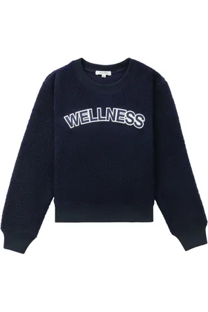 Sporty & Rich Wellness bouclé cropped sweatshirt