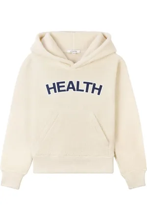 Sporty & Rich Health bouclé cropped hoodie