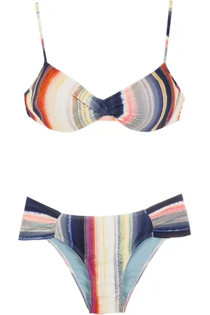 Lygia & Nanny Vitória stripe-print bikini set