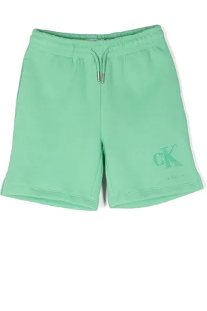 Calvin Klein Logo-embroidered piqué-weave shorts