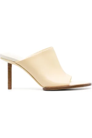 Jacquemus Les mules rond carr?? leather sandals