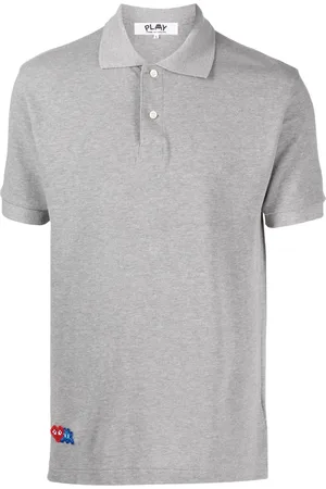 Comme des Garçons Logo-appliqué cotton polo shirt