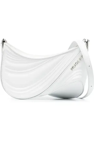 MUGLER Small Spiral Curve 01 embossed cross body bag