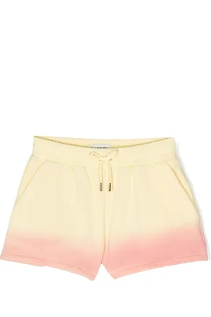 Lanvin Ombré-effect elasticated track shorts