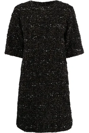 Fabiana Filippi Bouclé short-sleeve minidress