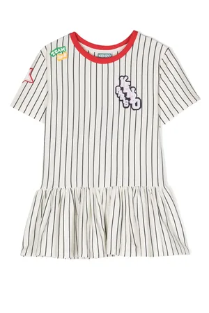 Kenzo Appliqué-detail striped dress