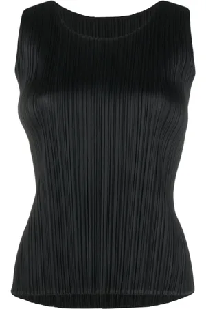 PLEATS PLEASE ISSEY MIYAKE Pliss?? scoop-neck vest