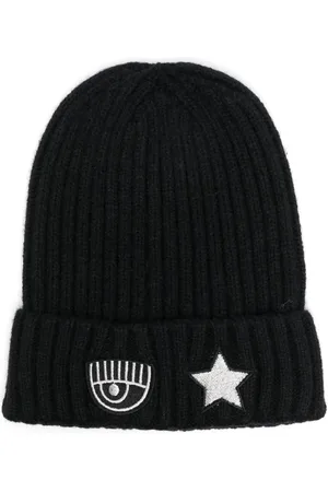 Chiara Ferragni Eyelike logo-appliqu?? beanie
