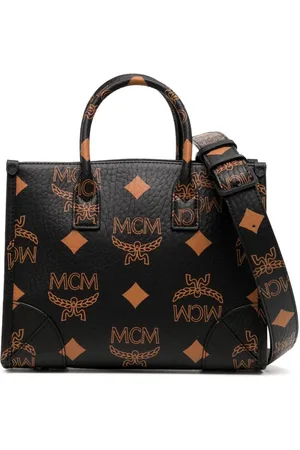 MCM Women's Aren Boston Small Visetos Bag