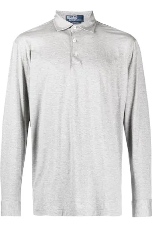 Ralph Lauren Mélange-effect long-sleeve polo shirt