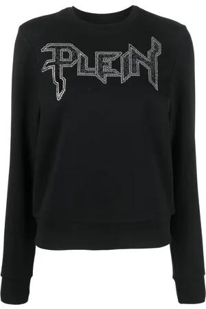 Philipp Plein LS Crystal logo-appliqué T-shirt