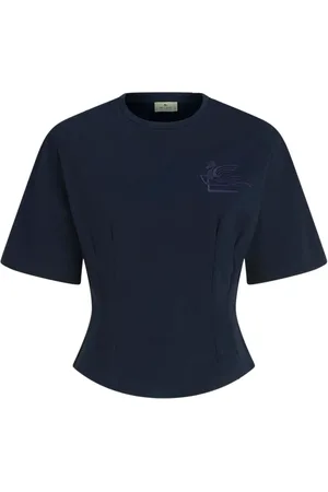 Etro Pegaso-appliqué cotton T-shirt