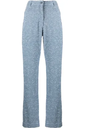 REMAIN Bouclé straight-leg trousers