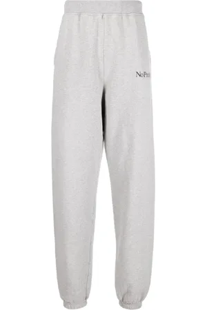 Grey Silas Spider cotton-jersey track pants, Aries
