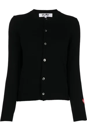 Comme des Garçons X the Artist Invader pixelated-appliqué cardigan